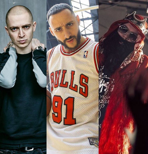 Oxxxymiron, L'One и Big Russian Boss Oxxxymiron, L'One и Big Russian Boss