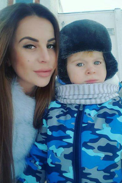 Ольга Ветер с сыном Мишей Ольга Ветер с сыном Мишей