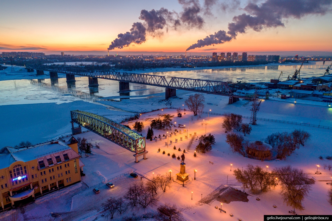 Новосибирск зимой фото