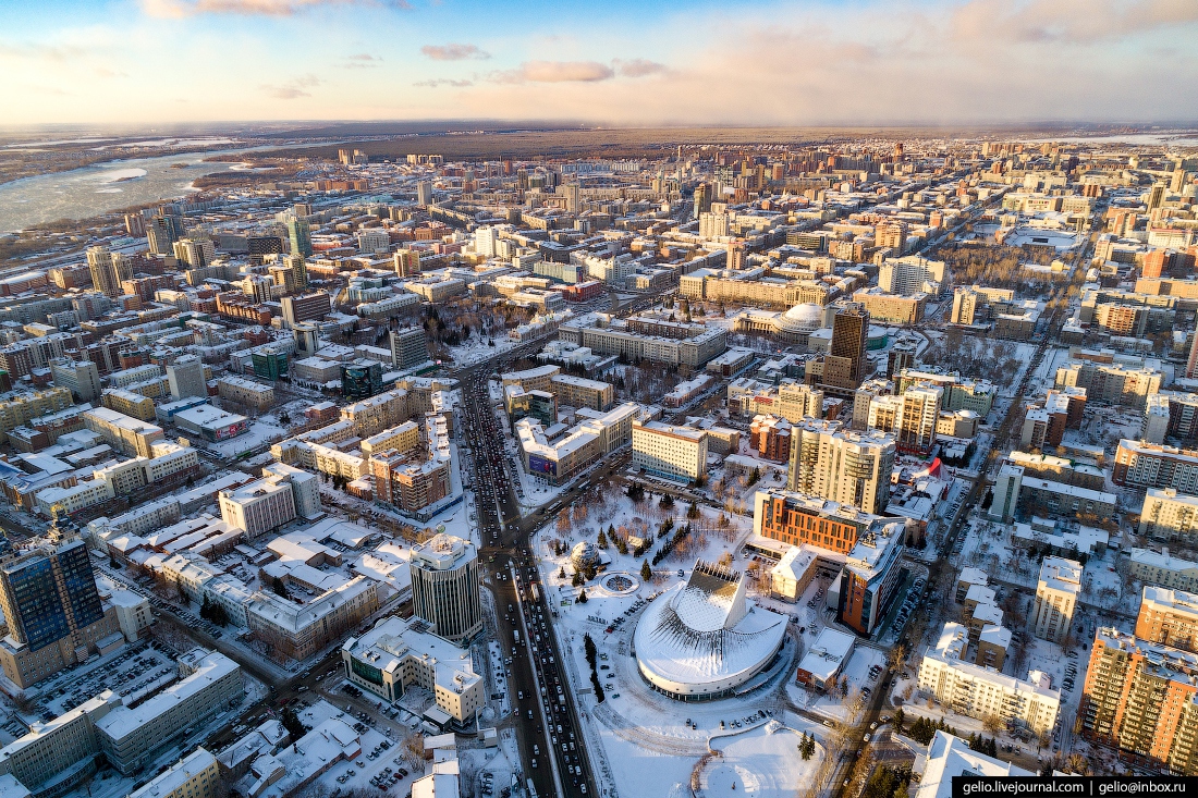 Фото с птичьего полета новосибирск