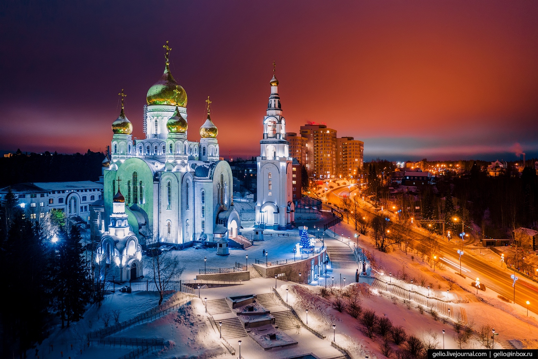 Город пирамид и мамонтов: Ханты-Мансийск на фото с высоты