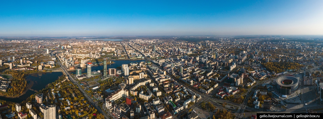 Каким удивительно прекрасным оказался Екатеринбург на фото с дрона
