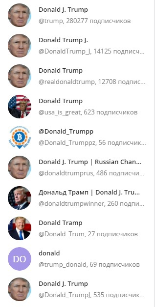 Фейковый Telegram-канал Трампа после его бана в Twitter рекламирует ставки