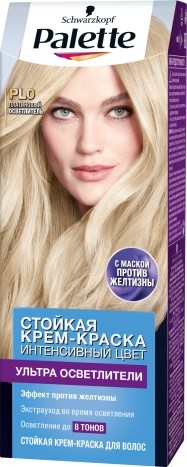 В коллекции осветлителей Palette два оттенка: платиновый и ультра