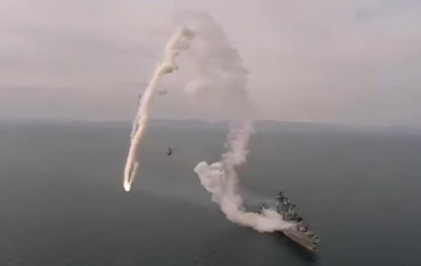 Неудачный пуск ракеты фрегатом РФ попал на видео